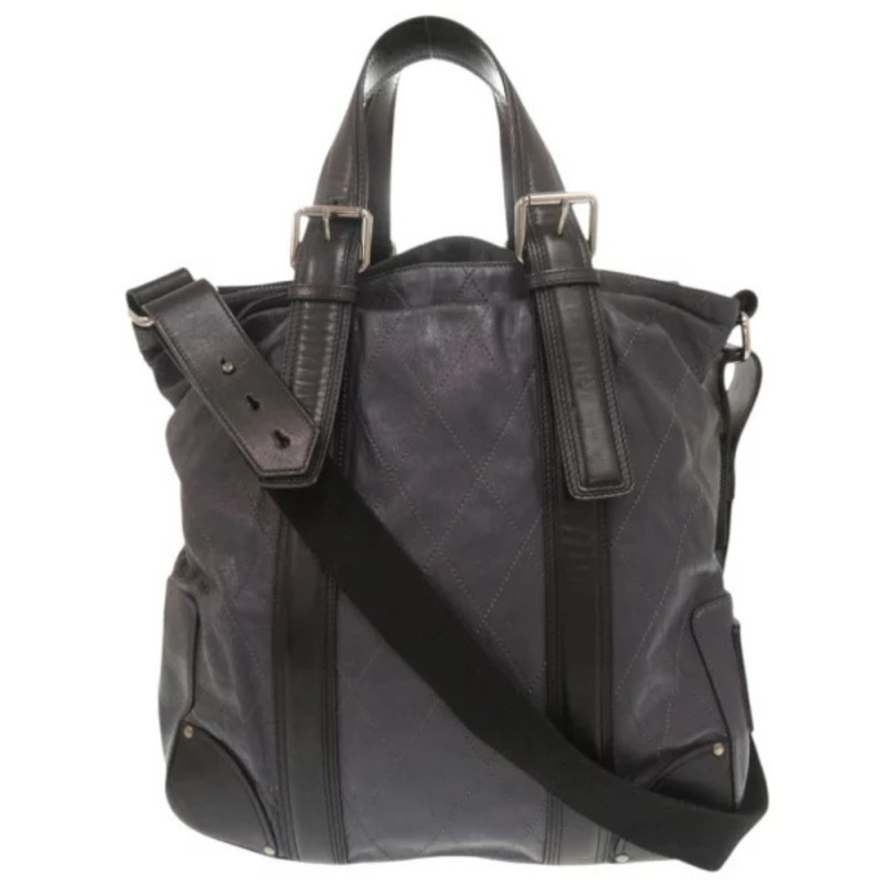 Chloe quilted leather Navy Blue black tote bag shoulder